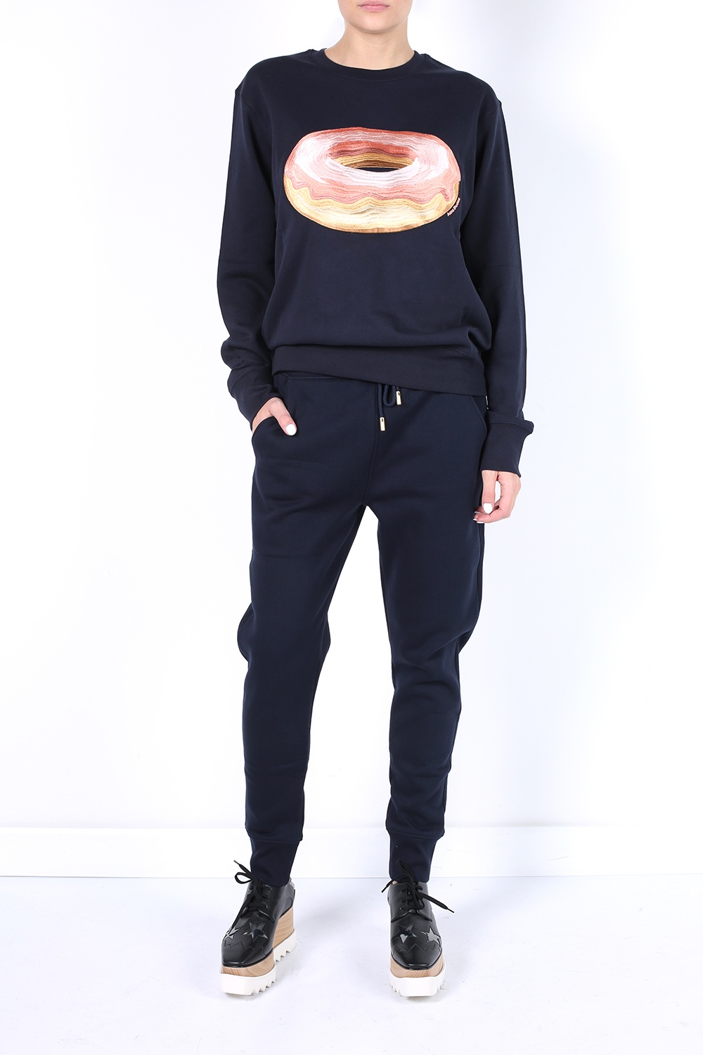 Navy blue Embroidered sweatshirt Acne Studios - Vitkac Canada